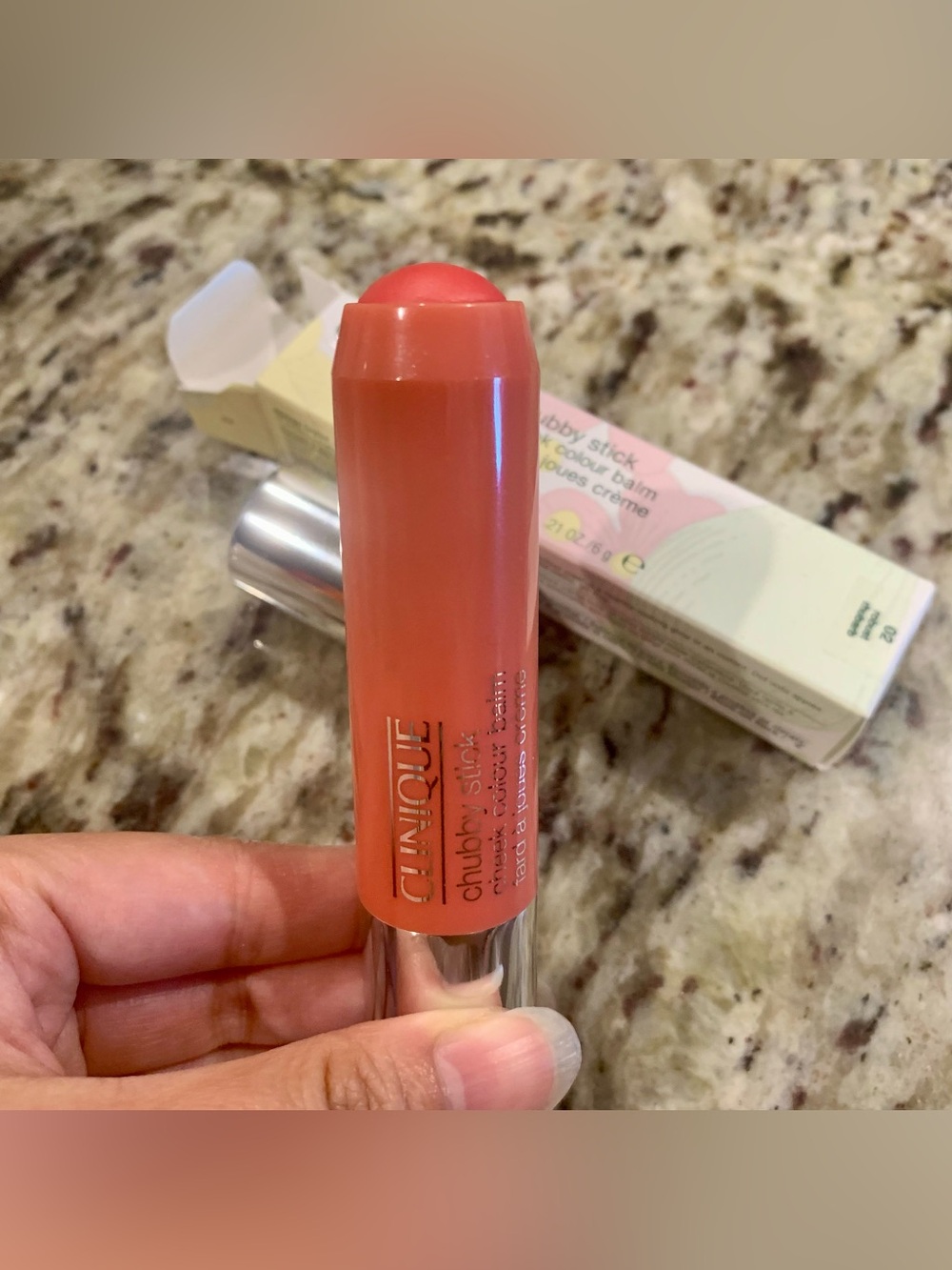 CLINIQUE Chubby Stick Cheek Color Balm 02 Robust Rhubarb 0.21 oz/6g~ Full Size